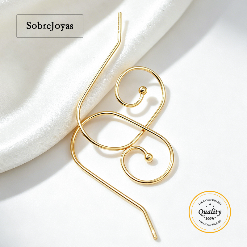Jewelry Making Wire - Interchangeable Ball End Ear Wire 14K