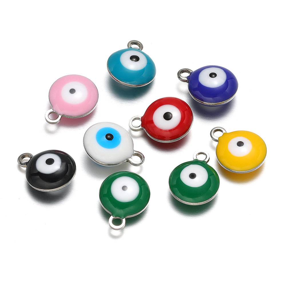 Jewelry Making Tools And Supplies - 20Pcs/Lot Waterproof Stainless Steel Enamel Evil