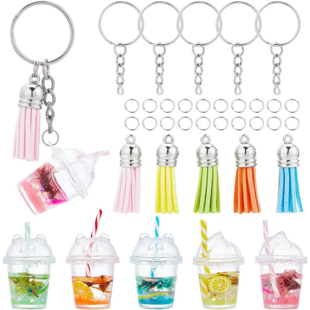 Jewelry Making Set - 35Pcs DIY 5 Sets Bubble Tea