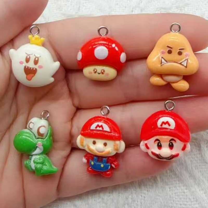 Jewelry Making - 10pcs resin cartoon pendant, DIY jewelry