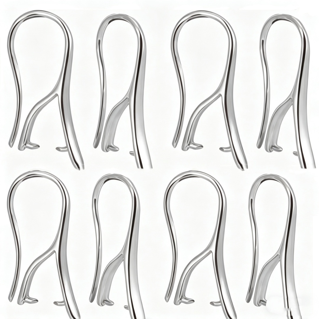 10/30Pcs White with Pinch Bail - Jewelry Making Pins recension och pris
