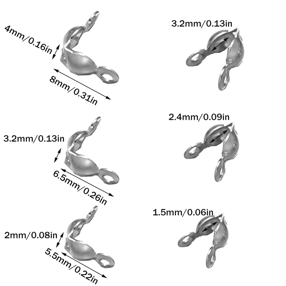100pcs 304 Stainless Steel Bea - Jewelry Making Knots recension och pris