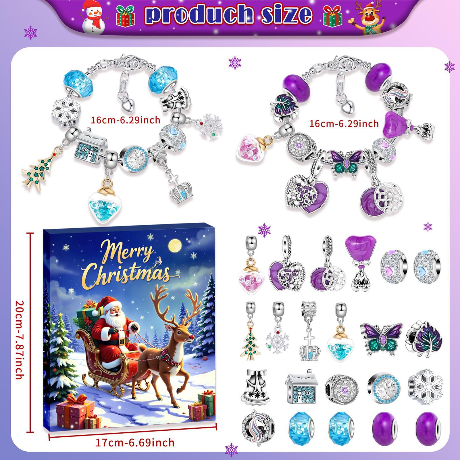 24 Days Christmas Countdown Ad - Jewelry Making Advent Calendar recension och pris