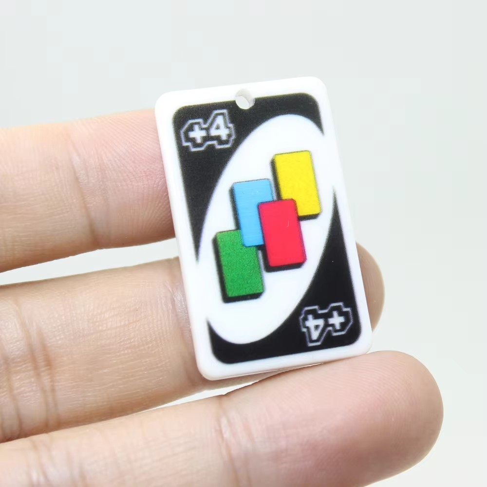 8Pcs/Lot Peker Game Card Charm - Jewelry Making Game recension och pris