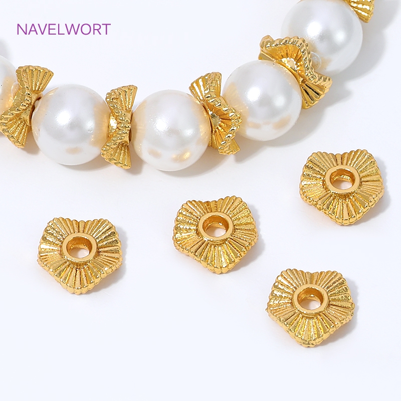 18K Gold Plated Metal Wave Fla - Jewelry Making Tools And Supplies recension och pris