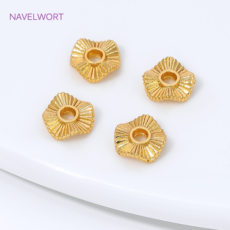 18K Gold Plated Metal Wave Fla - Jewelry Making Tools And Supplies recension och pris