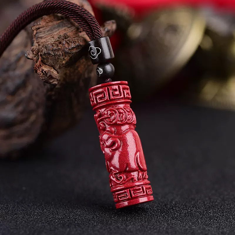 Luxury Red Cinnabar Chinese Zo - Jewelry Making With Stones recension och pris