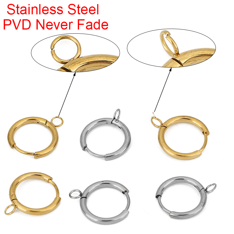 10pcs PVD Never Fade Earrings  - Jewelry Making Wire recension och pris