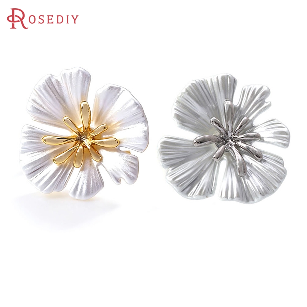 18K Gold Color Brass Flower St - Jewelry Making Pins recension och pris