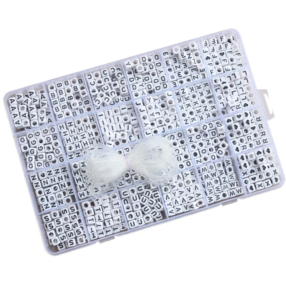 1200Pcs 6Mm Square Acrylic Let - Jewelry Making Game recension och pris