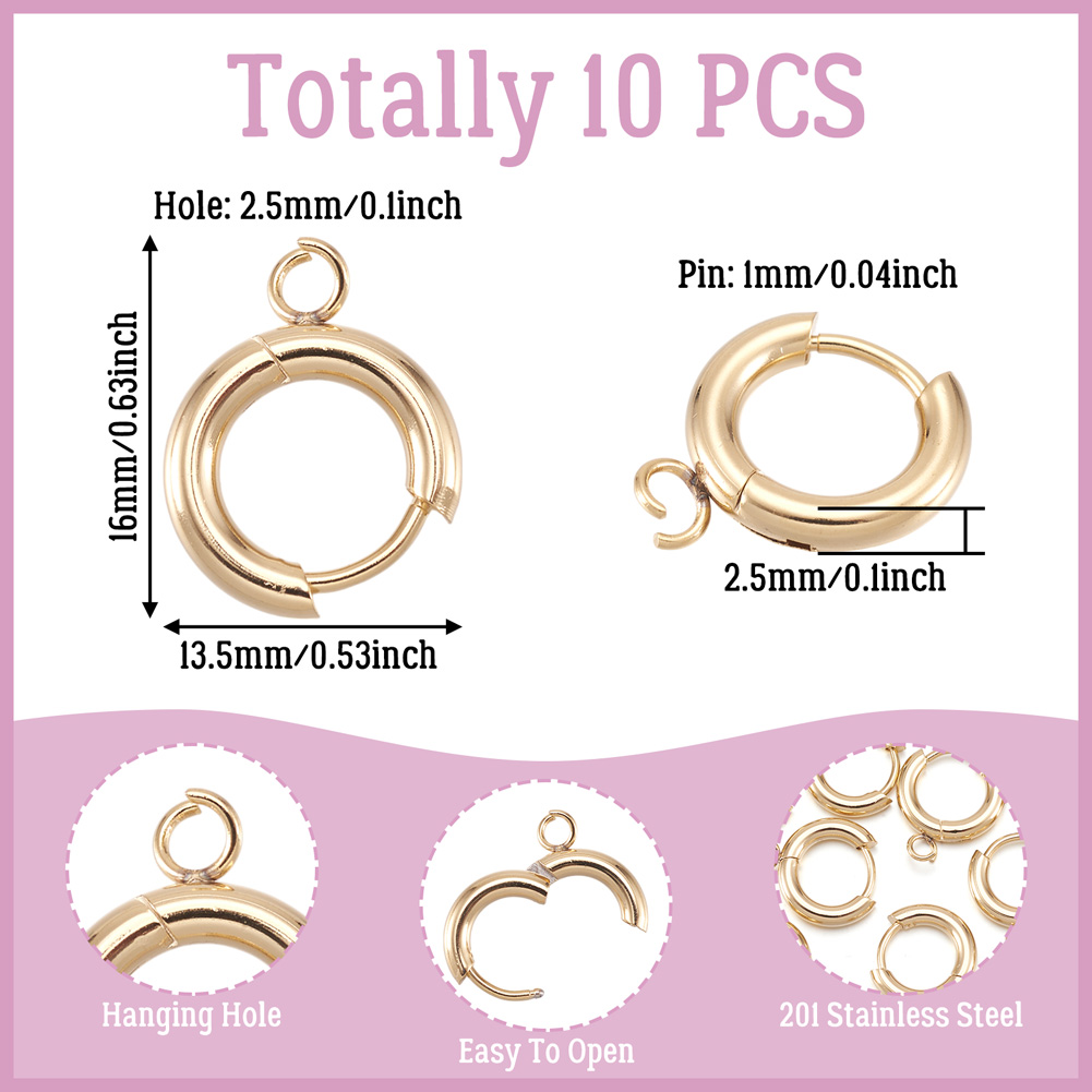10pcs 201 Stainless Steel Hugg - Jewelry Making Knots recension och pris