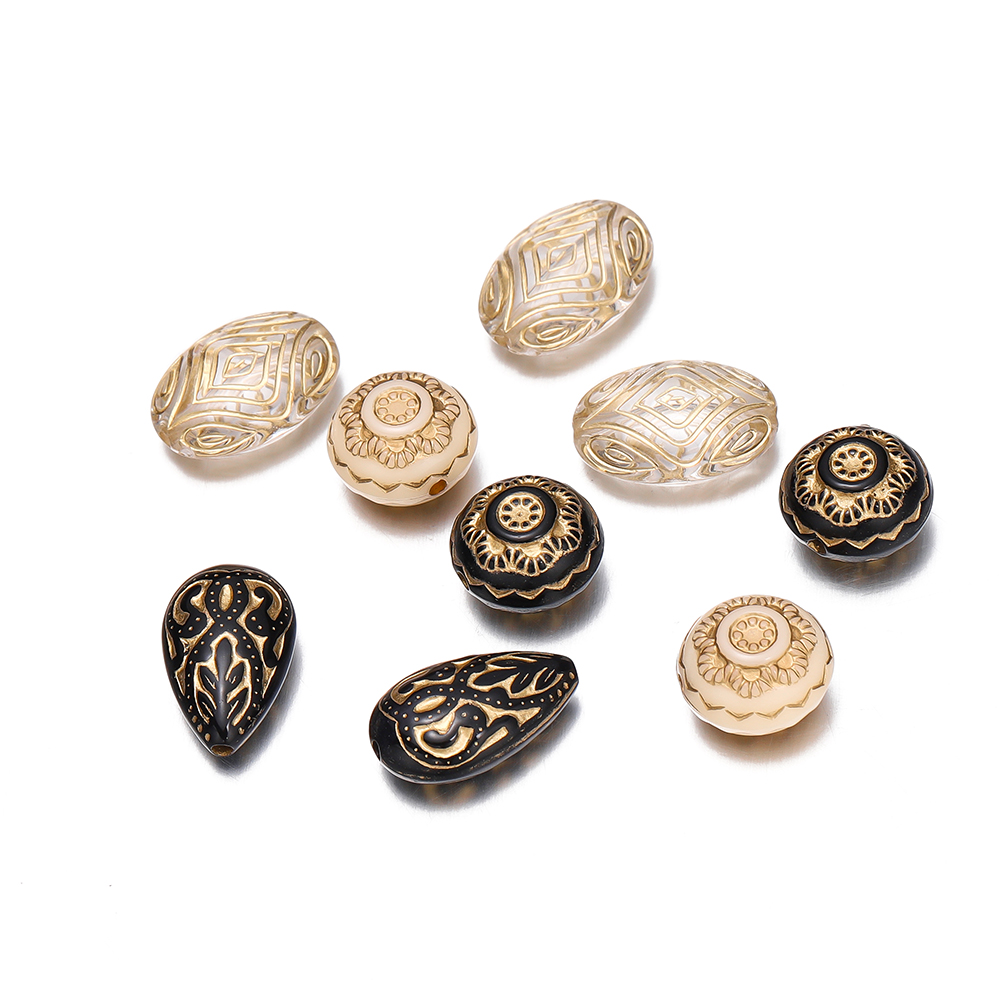 20Pcs Retro Color Drawing Flat - Jewelry Making Drawing recension och pris