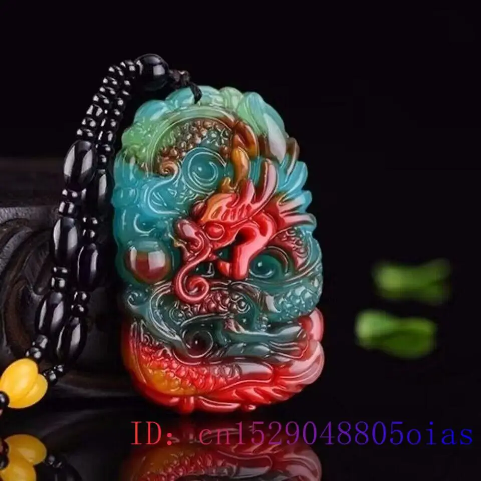 Real Jade Dragon Pendant Neckl - Jewelry Making With Stones recension och pris