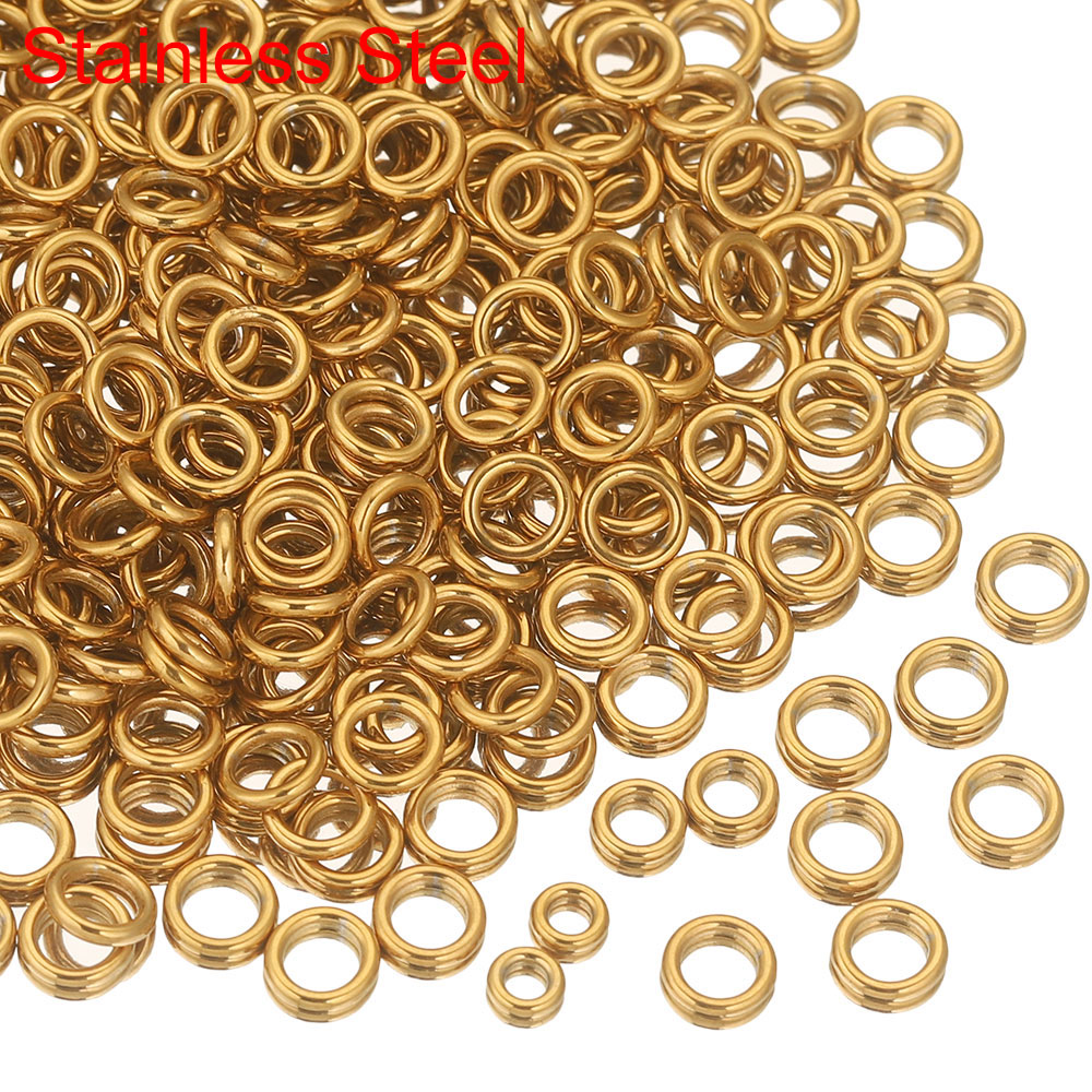50pcs Stainless Steel Closed J - Jewelry Making Jump Rings recension och pris