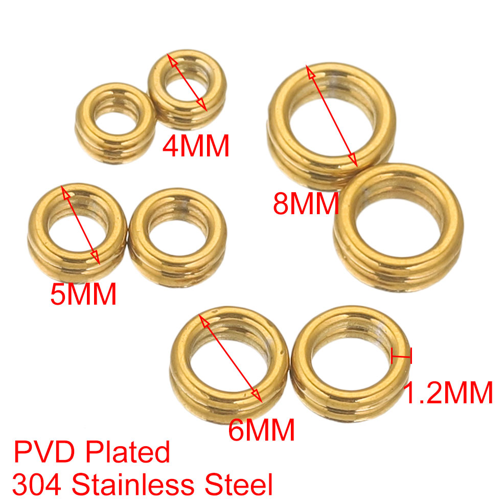 50pcs Stainless Steel Closed J - Jewelry Making Jump Rings recension och pris