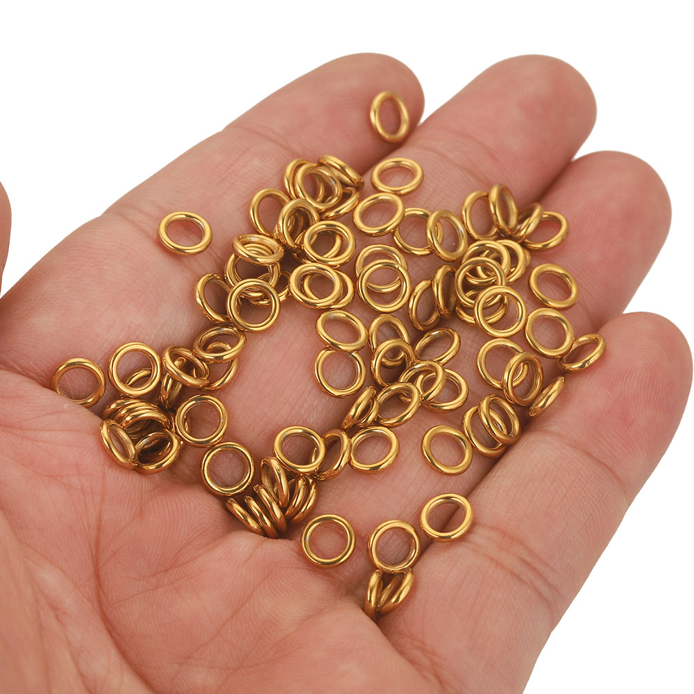 50pcs Stainless Steel Closed J - Jewelry Making Jump Rings recension och pris