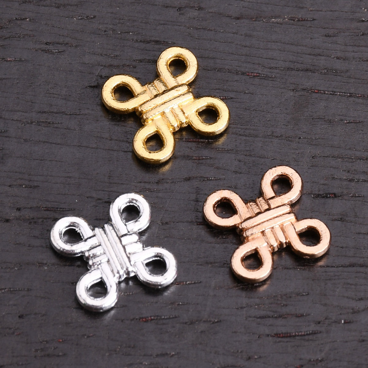 20pcs Cross Knot Shape 12mm Pl - Jewelry Making Knots recension och pris