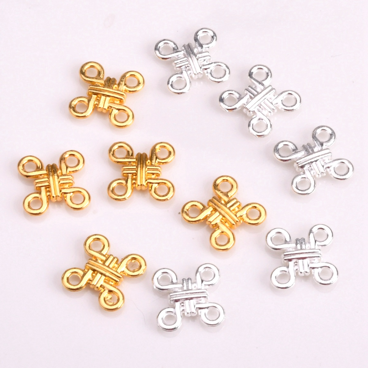20pcs Cross Knot Shape 12mm Pl - Jewelry Making Knots recension och pris