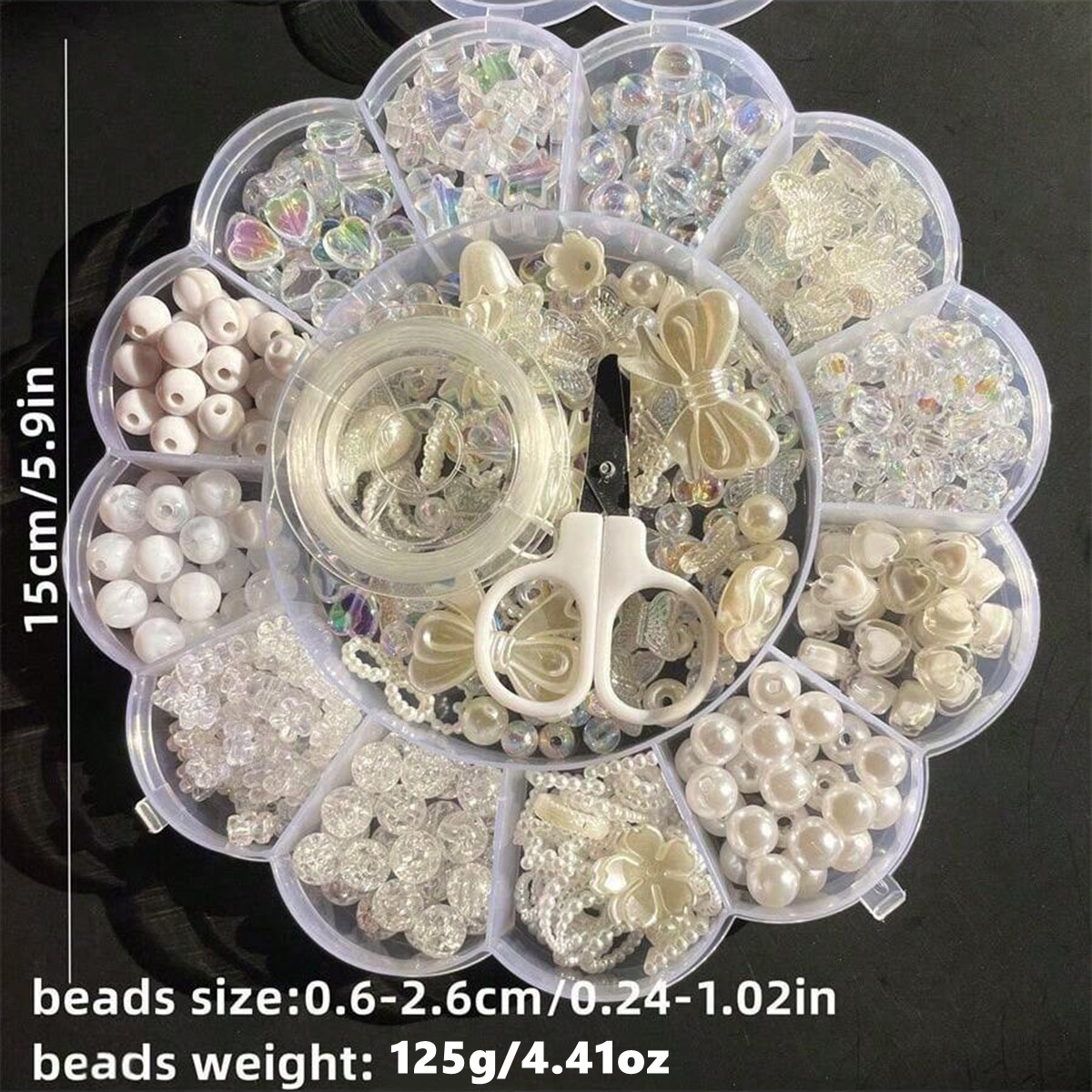 2Set/1Set 13 Grids Acrylic Flo - Jewelry Making Wire recension och pris
