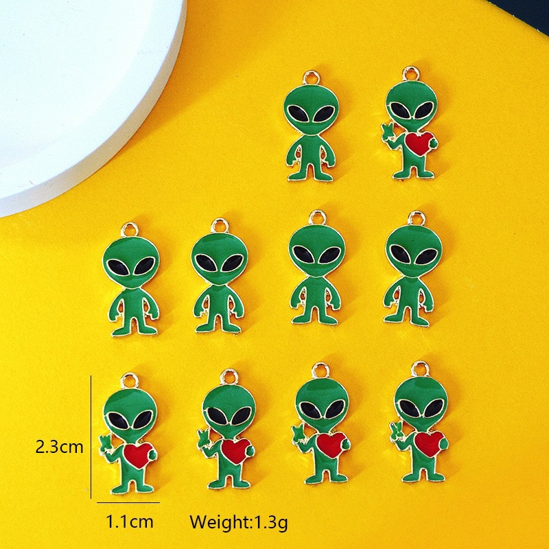 10pcs Simple Alien Alloy Drip  - Jewelry Making recension och pris