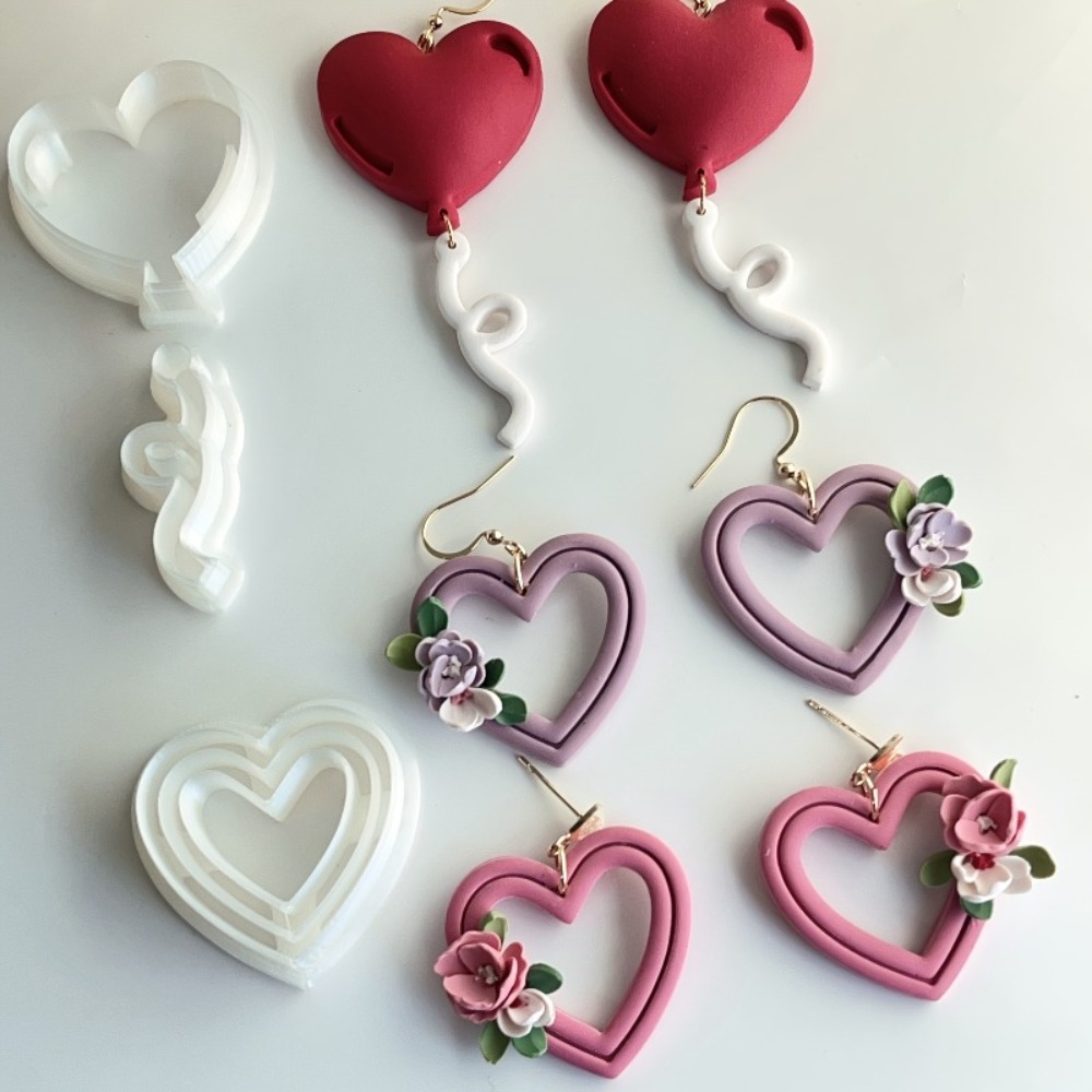 3Pcs Love Balloon Heart Polyme - Jewelry Making Techniques recension och pris