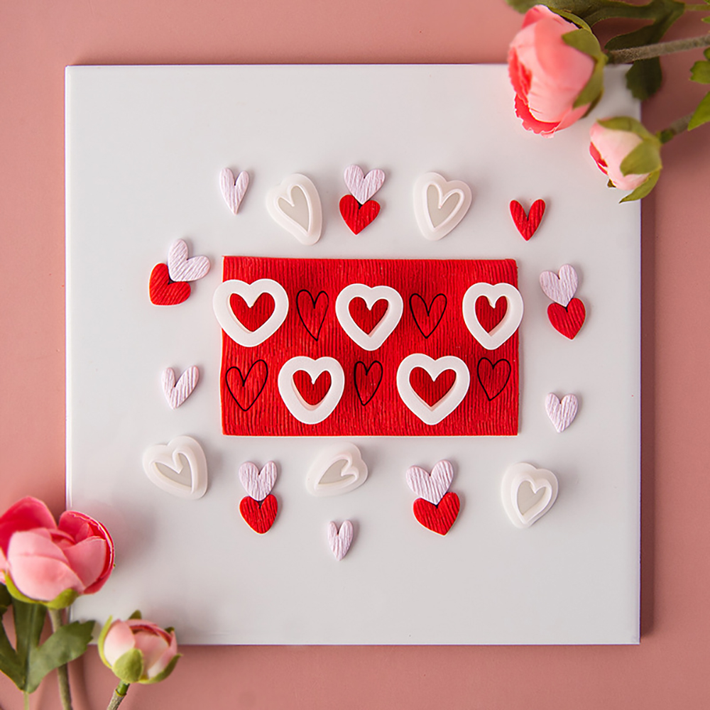 10pcs Heart-Shaped Set Polymer - Jewelry Making Techniques recension och pris
