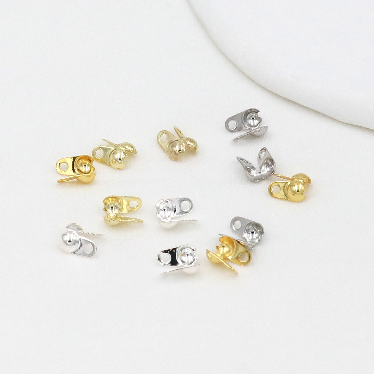 18K Gold Plated Calotte Bead T - Jewelry Making Knots recension och pris