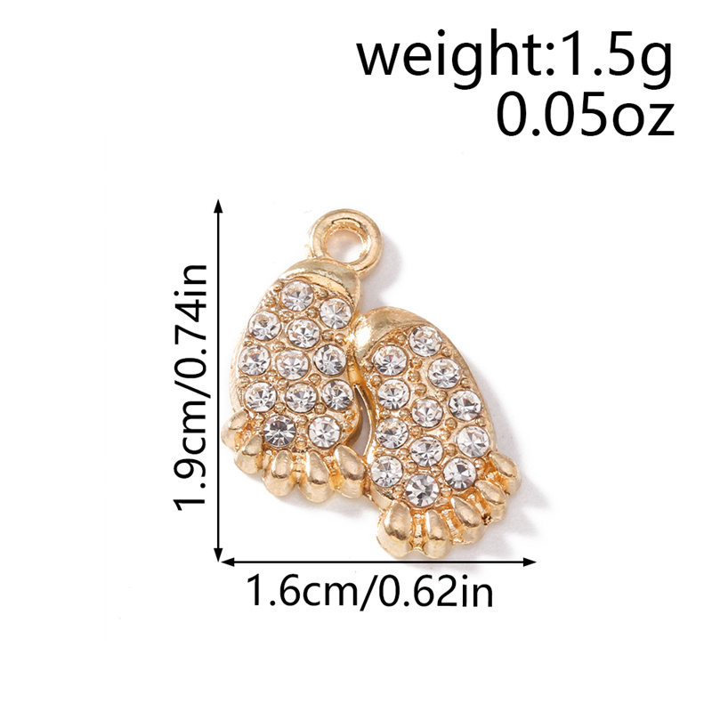 10pcs 16*19mm Crystal Footprin - Jewelry Making 3 Year Old recension och pris