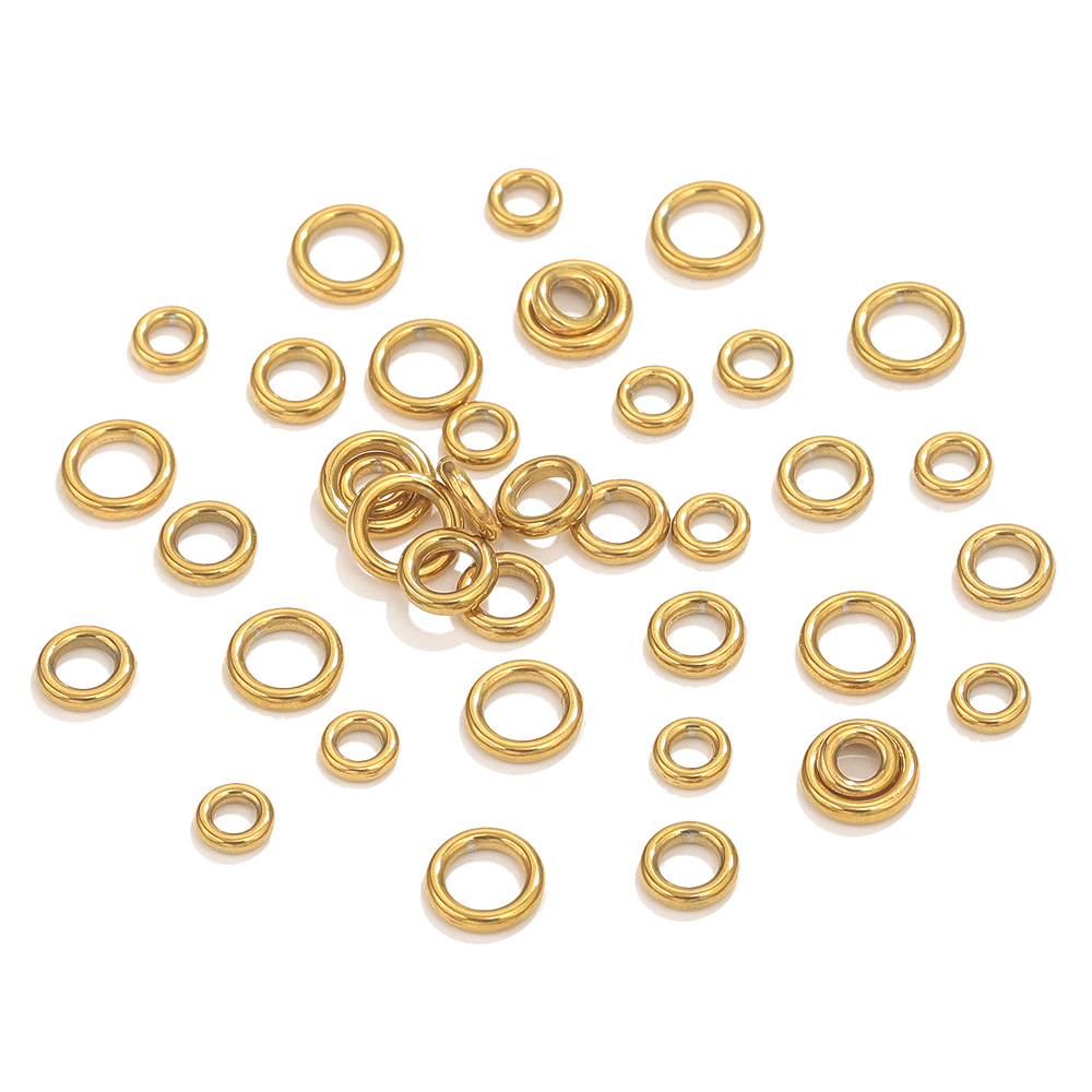 50pcs Stainless Steel O Ring G - Jewelry Making Jump Rings recension och pris