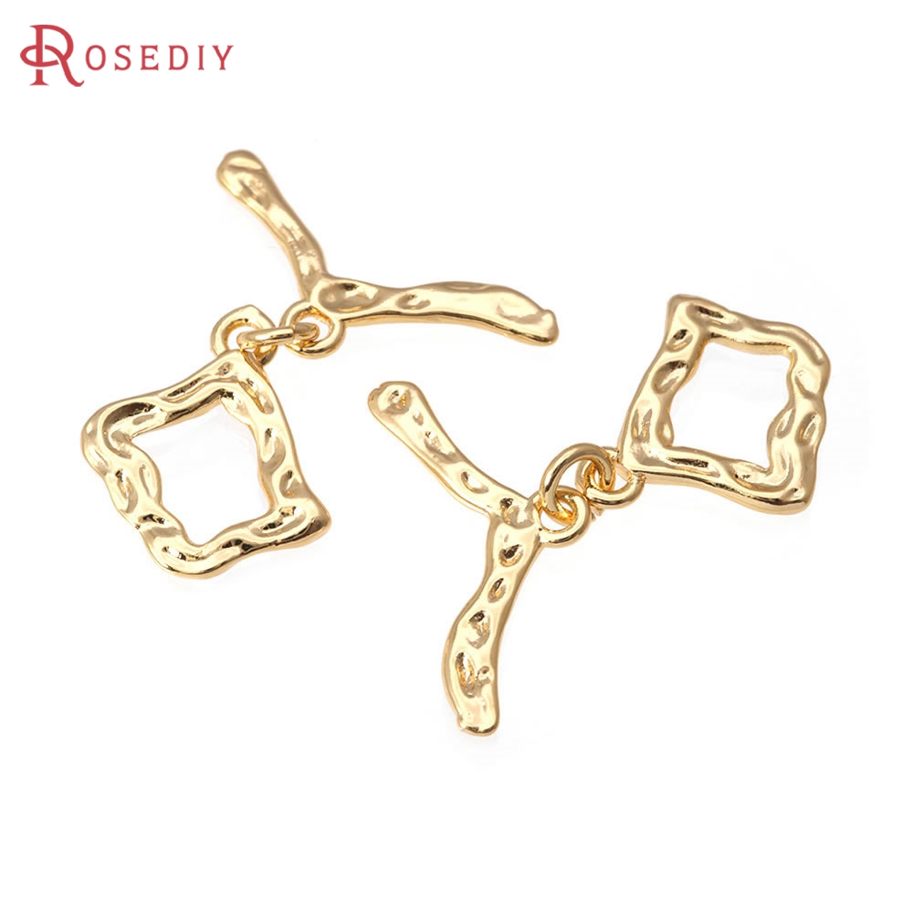 18K Gold Color Brass Square Sh - Jewelry Making Tools And Supplies recension och pris