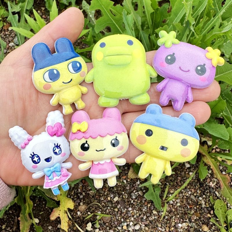 45mm Cartoon Tamagotchi double - Jewelry Making Tools And Supplies recension och pris