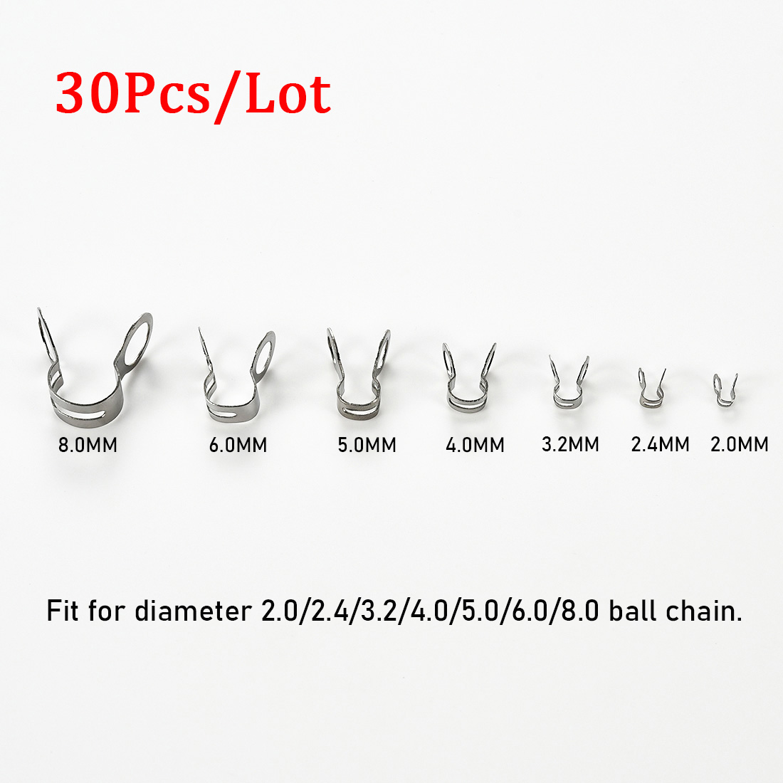 30Pcs Stainless Steel Ball Cha - Jewelry Making Knots recension och pris