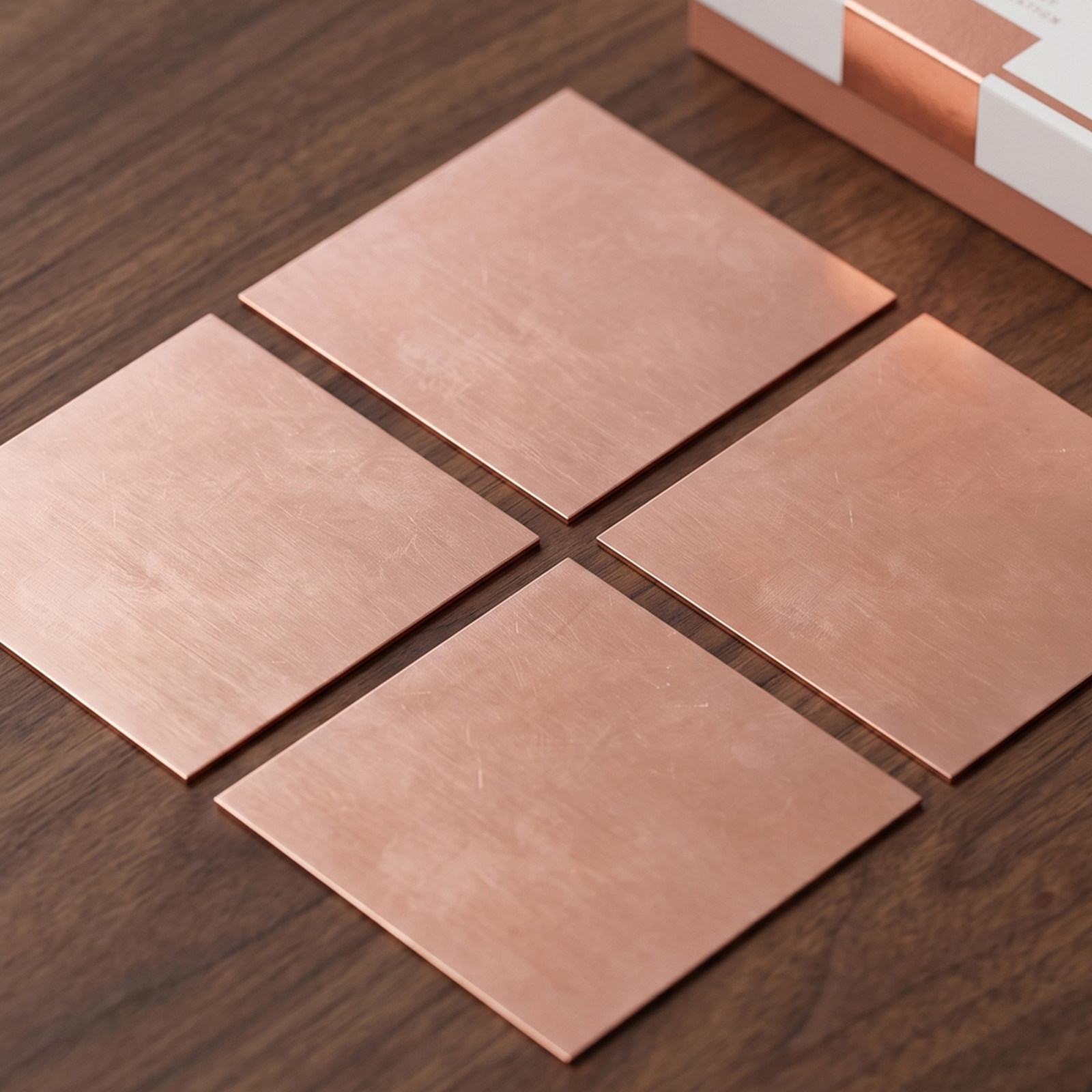 4Pcs Copper Craft Plates Pure  - Jewelry Making Tools And Supplies recension och pris