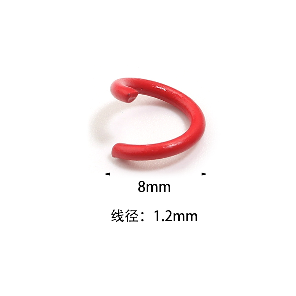 200pcs 8mm Metal Iron Colorful - Jewelry Making Jump Rings recension och pris