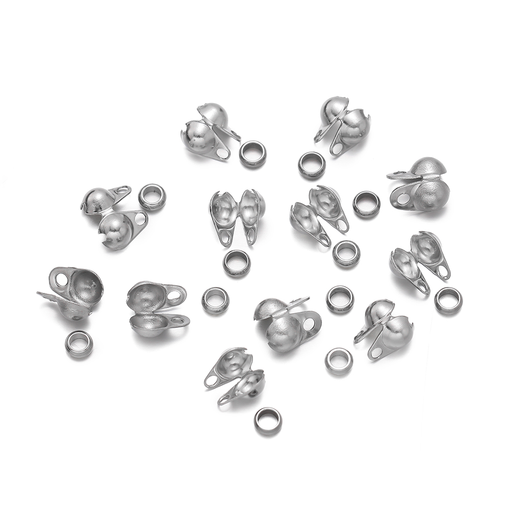 1Set Stainless Steel Crimp Bea - Jewelry Making Knots recension och pris