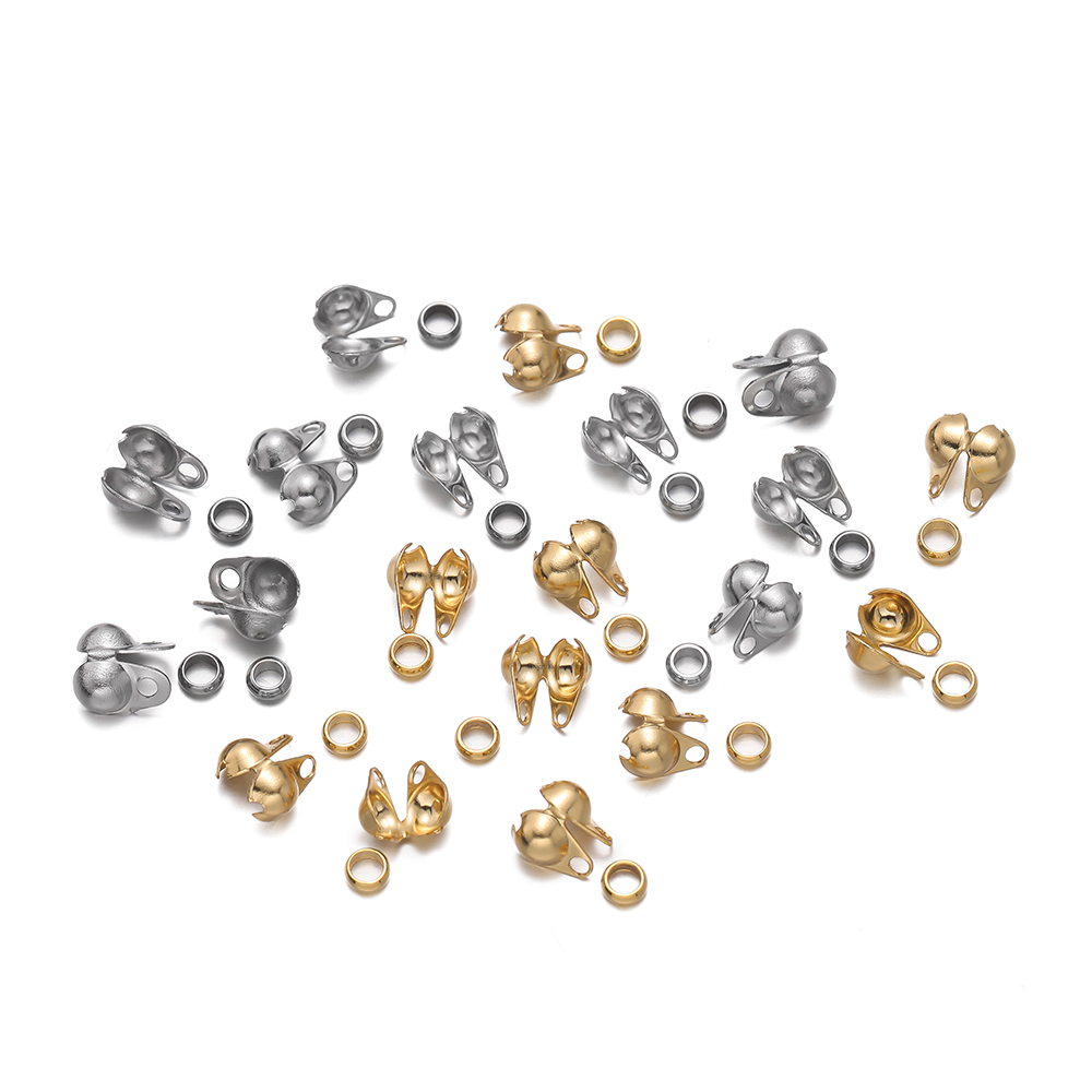 1Set Stainless Steel Crimp Bea - Jewelry Making Knots recension och pris