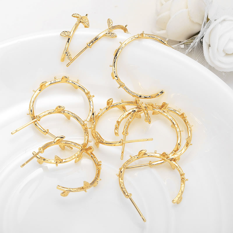 6PCS 18K Gold Color Brass With - Jewelry Making Set recension och pris