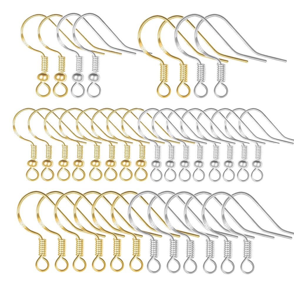 Gold Plated Earring Hooks 100P - Jewelry Making Wire recension och pris