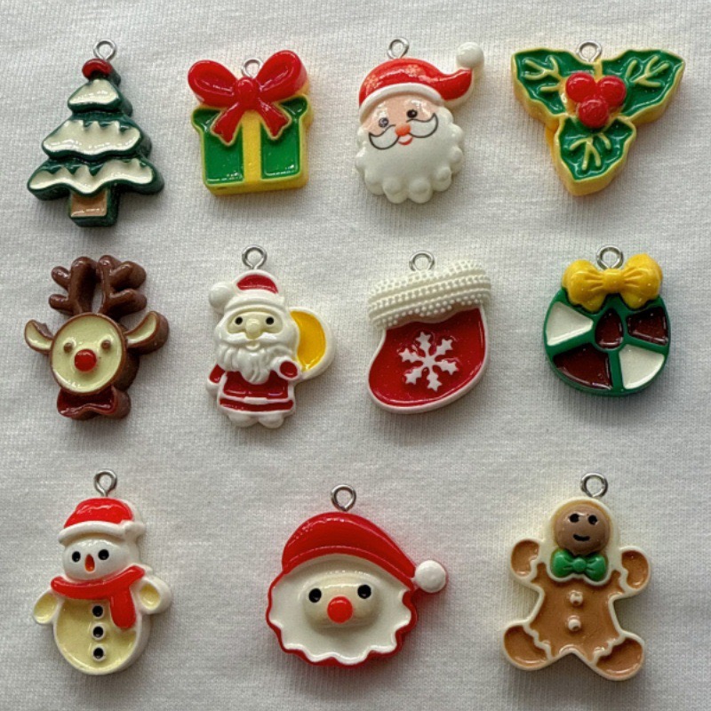 10pcs Christmas Cartoon Series - Jewelry Making recension och pris