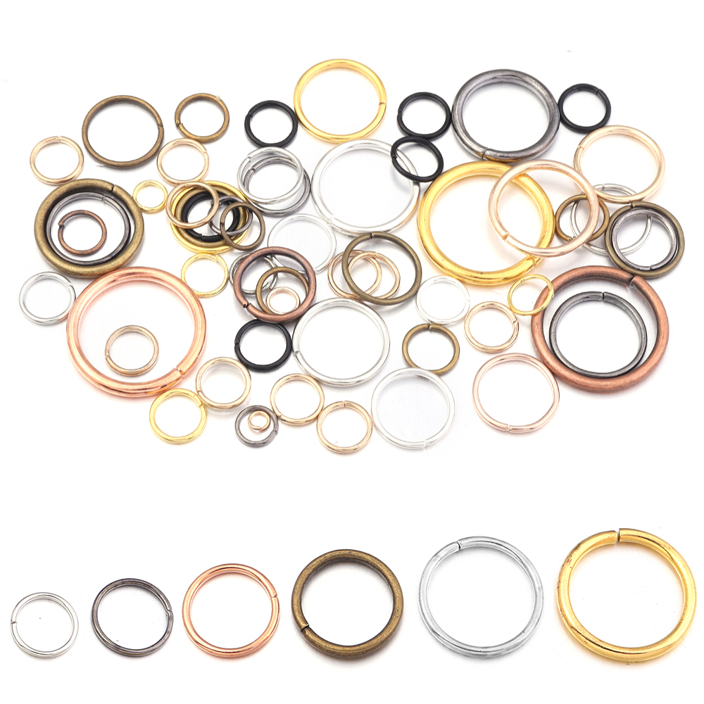 50-200Pcs/Lot 3-20mm Single Lo - Jewelry Making Jump Rings recension och pris
