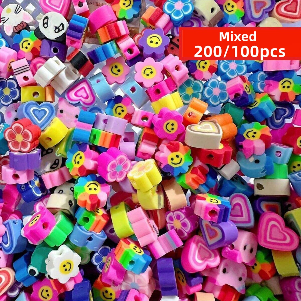 200/100pcs 9-11mm Random Style - Jewelry Making In Clay recension och pris