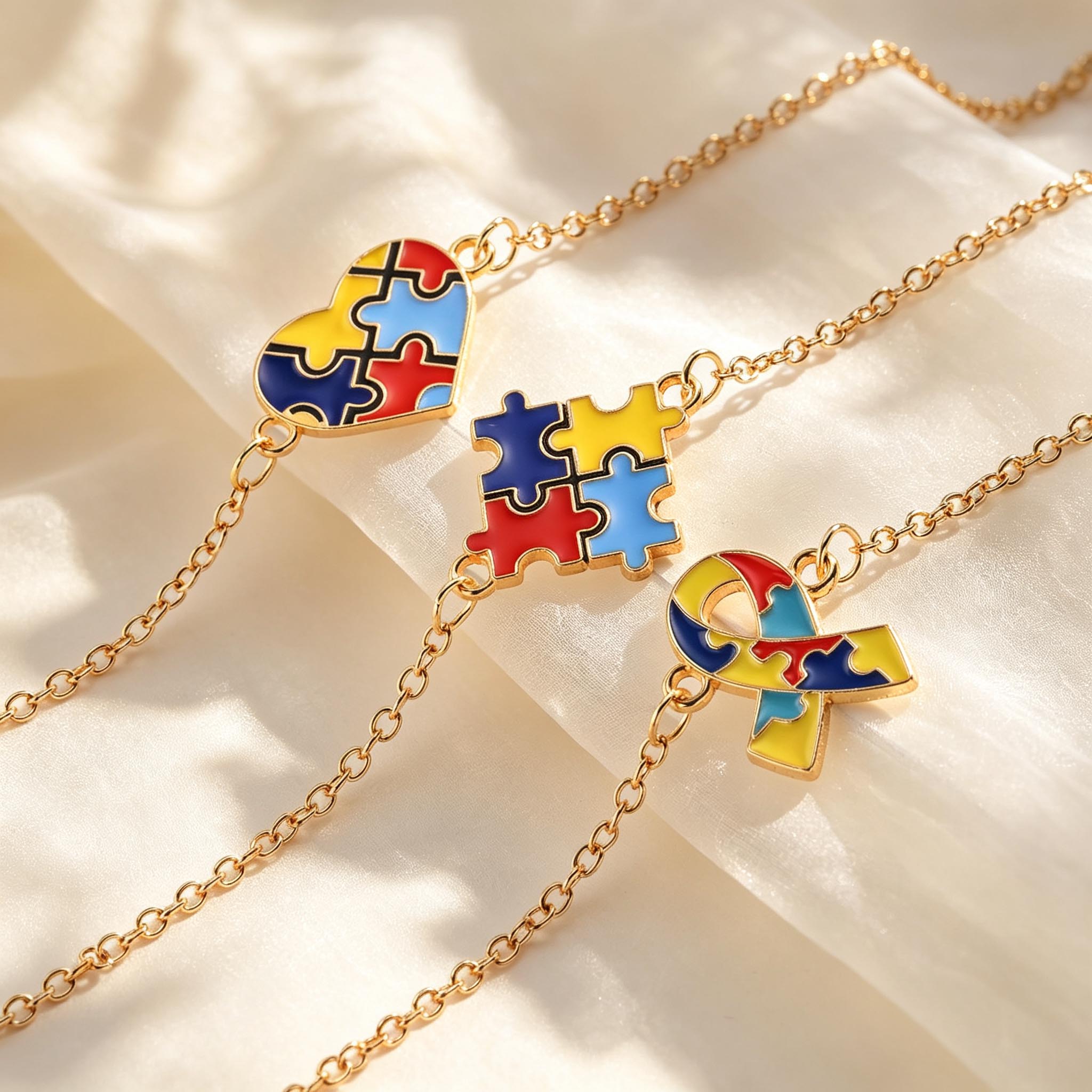 3pcs Autism Awareness Medical  - Jewelry Making Game recension och pris