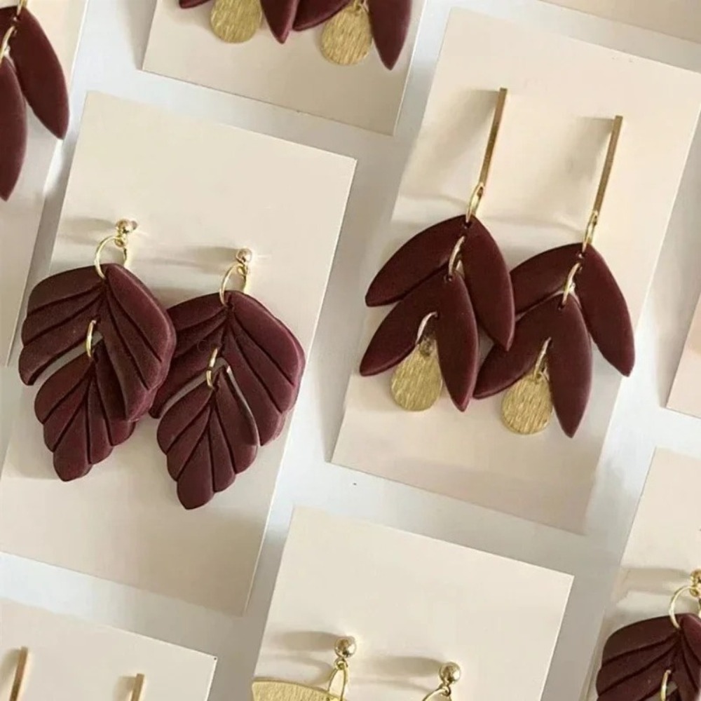 6 Styles Optional Leaf Polymer - Jewelry Making Techniques recension och pris