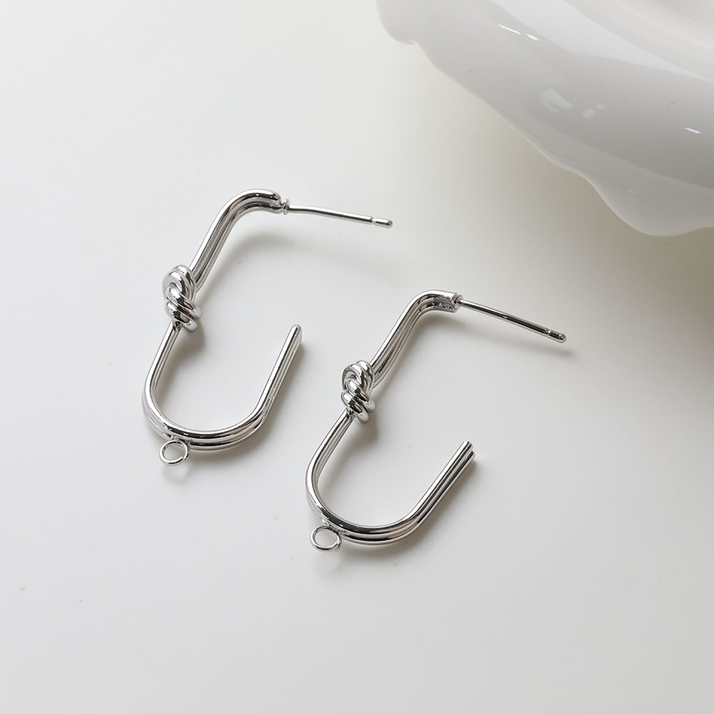 2PCS Dainty U-shaped Knotted E - Jewelry Making Knots recension och pris